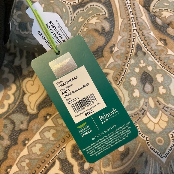 NWT Aston Martin F1 By BOSS Aramco Cognizant official Team Cap - Picture 11 of 12